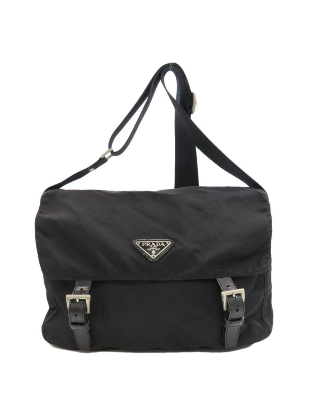 Prada Messenger Bag Logo Nylon